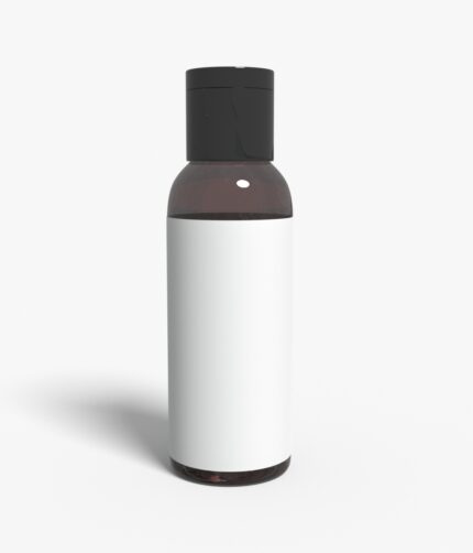 Bottles plastic product label mockup 501850