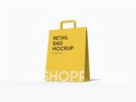 Small shopping bag mockup