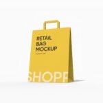 Small shopping bag mockup
