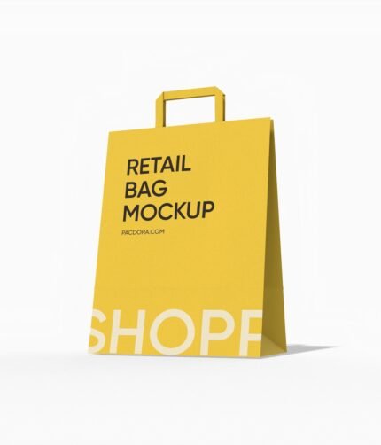 Small shopping bag mockup