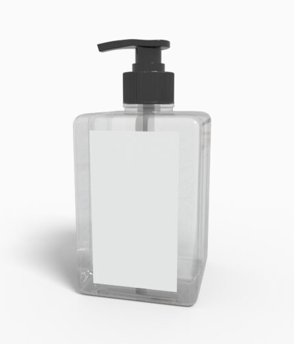 Bottles plastic product label mockup 503840