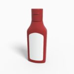 Bottles plastic product label mockup 502560