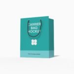 Paper shopping bag mockup