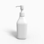 Bottles plastic product label mockup 504490