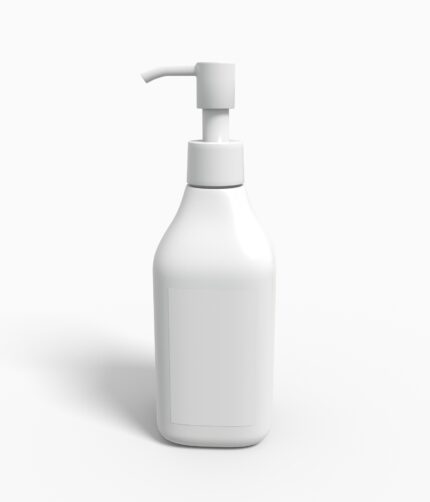 Bottles plastic product label mockup 504490
