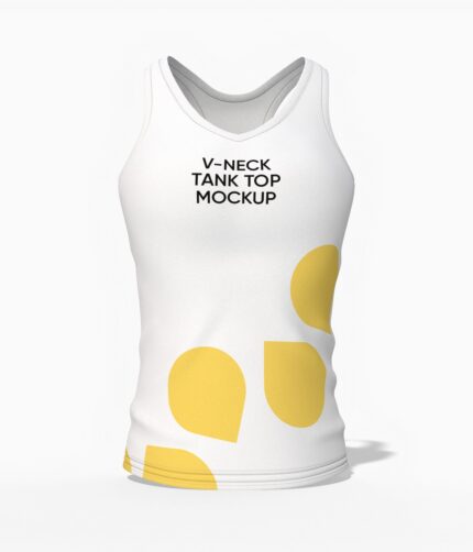 V neck tank top mockup