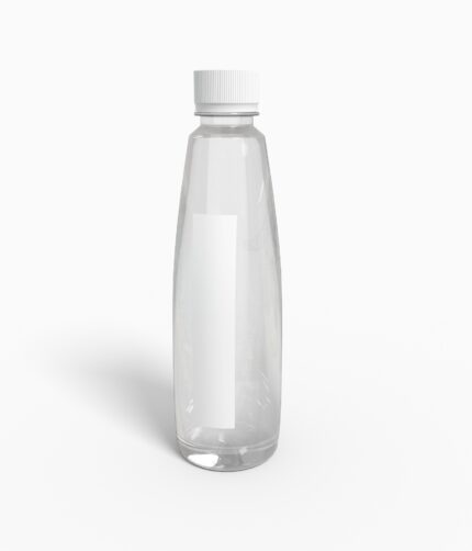 Bottles plastic product label mockup 503020