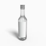 Bottles glass cylindrical mockup 502850