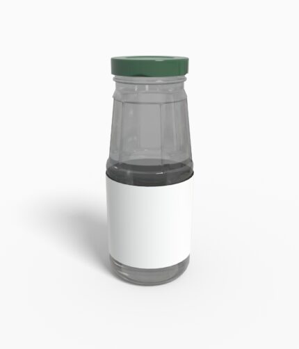 Bottles glass product label mockup 504220