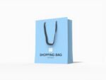Small luxury shopping bag mockup