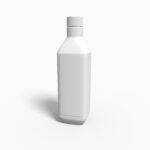 Bottles plastic product label mockup 502020