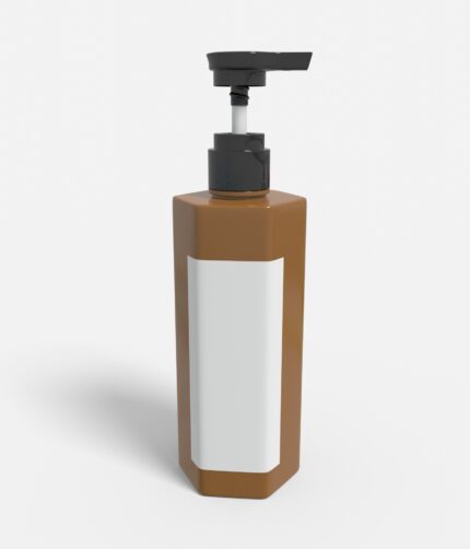 Bottles plastic product label mockup 504710