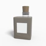 Bottles glass product label mockup 504150