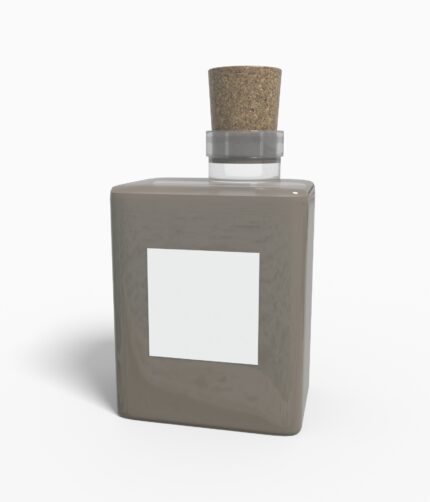 Bottles glass product label mockup 504150