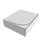 Round insert paper packaging box mockup