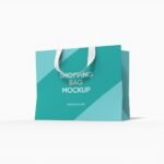 Small luxury shopping bag mockup