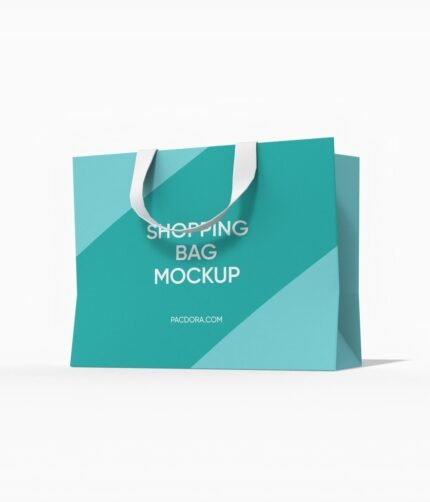 Small luxury shopping bag mockup