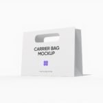 Small shopping bag mockup