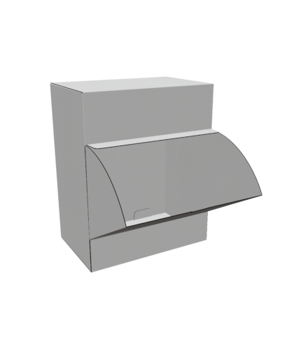 Tuck top gravity feed mockup