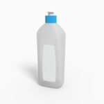 Bottles plastic product label mockup 502420