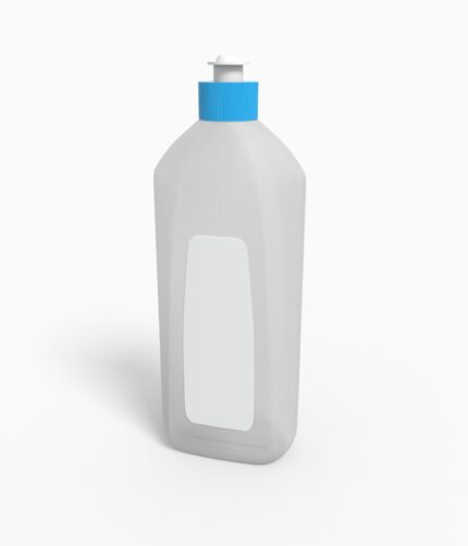 Bottles plastic product label mockup 502420