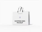 Small luxury shopping bag mockup