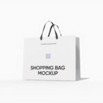 Small luxury shopping bag mockup