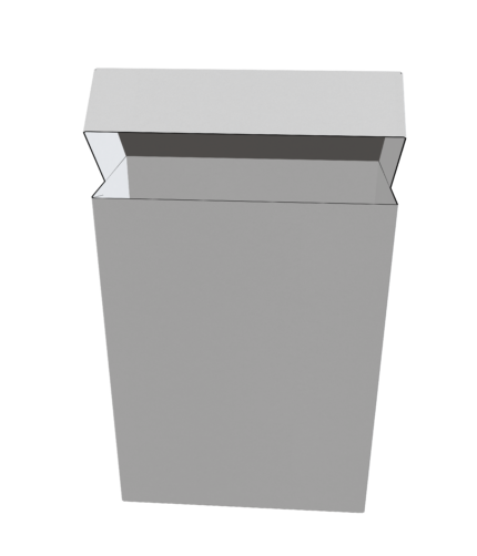 Folding paper packaging box mockup