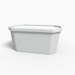 Flexible packaging plastic boxes food storage mockup 602130