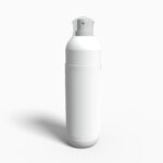 Bottles plastic product label mockup 504560