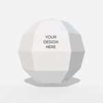 Paper sphere mockup
