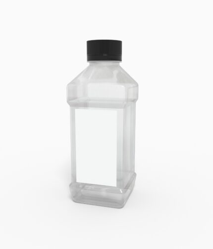Bottles plastic product label mockup 503410