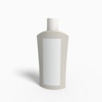 Bottles plastic product label mockup 504390