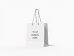 Small luxury shopping bag mockup