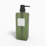 Bottles plastic product label mockup 503330