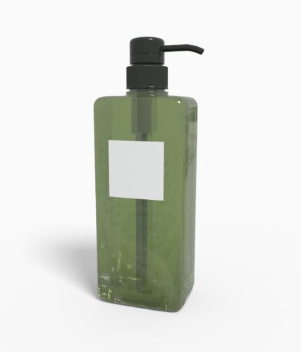 Bottles plastic product label mockup 503330