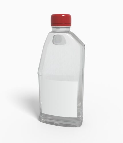 Bottles plastic product label mockup 502610