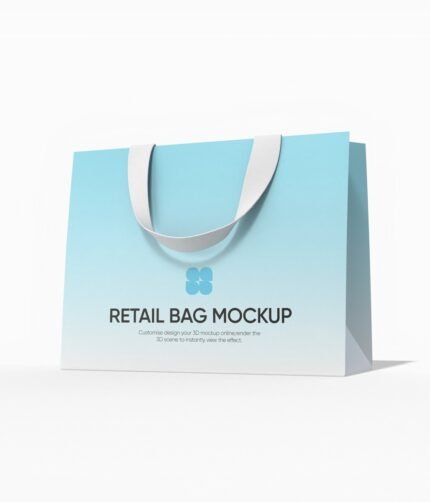 Shopping bag mockup