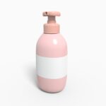 Bottles plastic product label mockup 503870