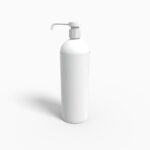 Bottles plastic product label mockup 503600