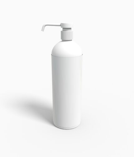 Bottles plastic product label mockup 503600