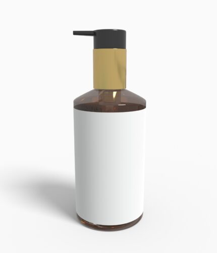 Bottles plastic product label mockup 504550