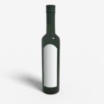 Bottles glass product label mockup 501120