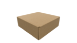 Open square mailer box mockup