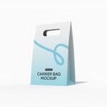 Small shopping bag mockup