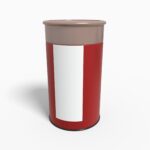 Cylindrical cans aluminum cans tin mockup 504020