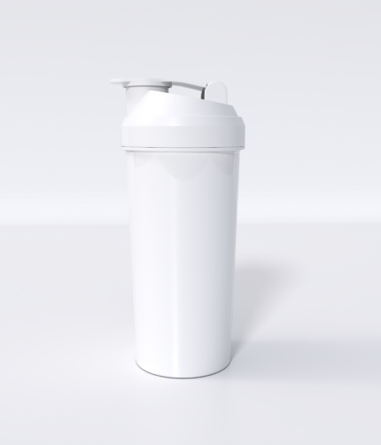 Fitness exercise water cup protein powder shake cup mockup