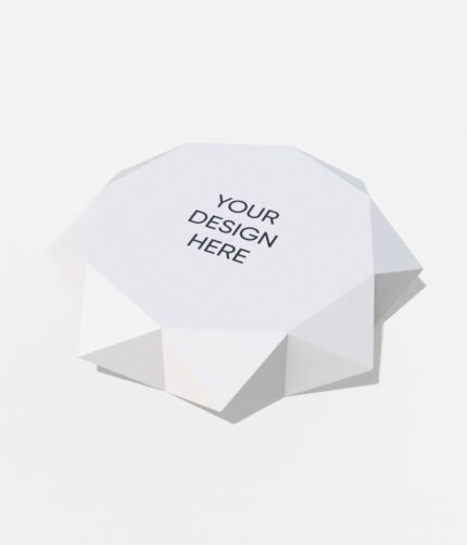 DIY 3D Star box template mockup