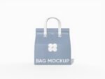 Oversized takeaway bag mockup