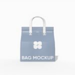 Oversized takeaway bag mockup